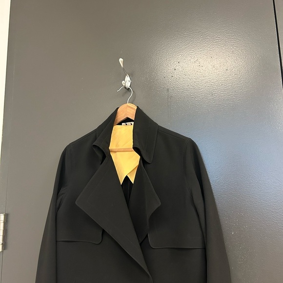 Charlotte Sosken sz.M (2) EUC Black Duster trench coat classic in new condition - Picture 5 of 15